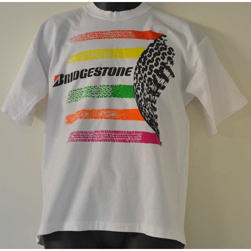White Bridgestone T Shirt     