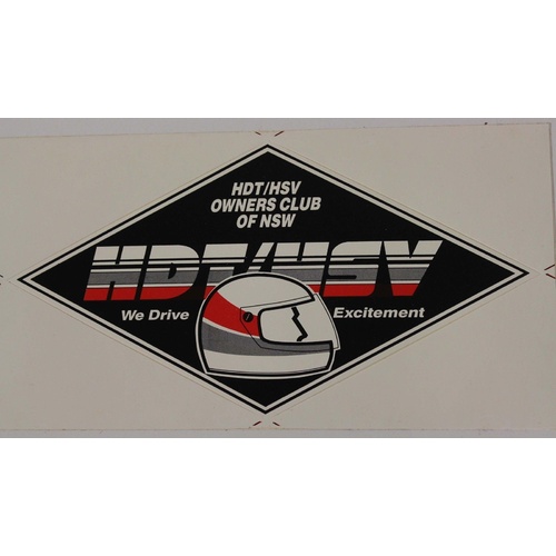 HDT / HSV Owners Club of NSW Sticker