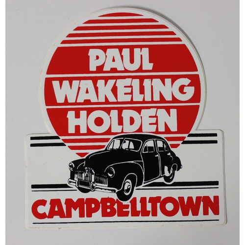 Sticker Paul Wakeling Holden ATCC Sticker