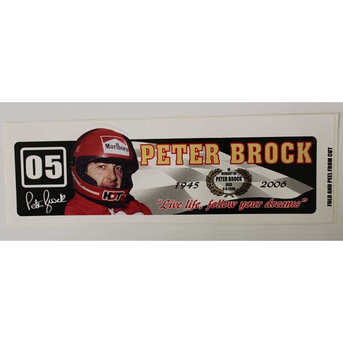 Peter Brock Tribute Sticker