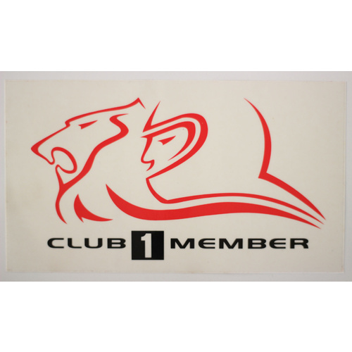 HRT Club 1 Member Sticker
