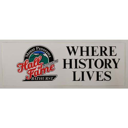 Mt Panorama Hall of Fame Sticker