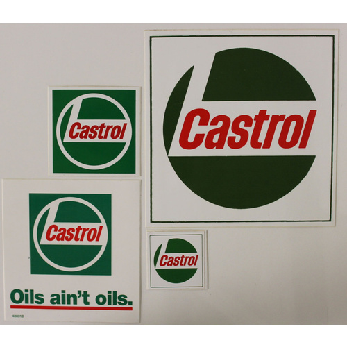 Castrol Stickers 4 Pack