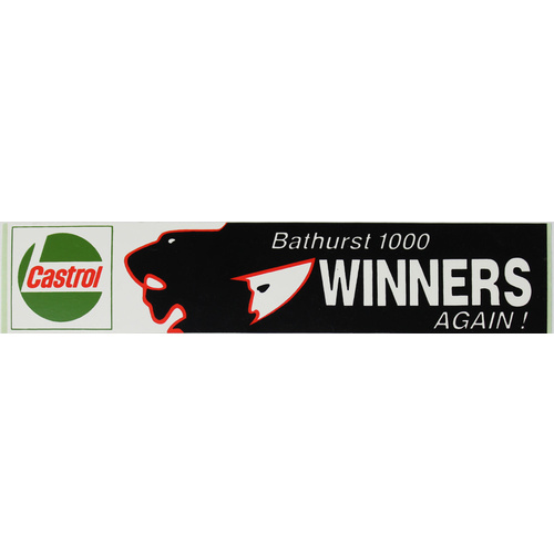 Bathurst 1000 Winners Again Castrol Sticker