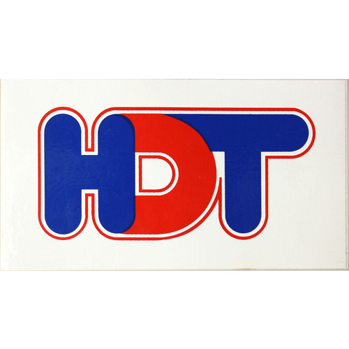 Blue & Red HDT Logo Sticker