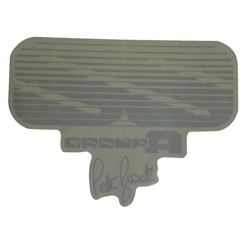 Silver Peter Brock HDT VK Group A SS Guard Decal