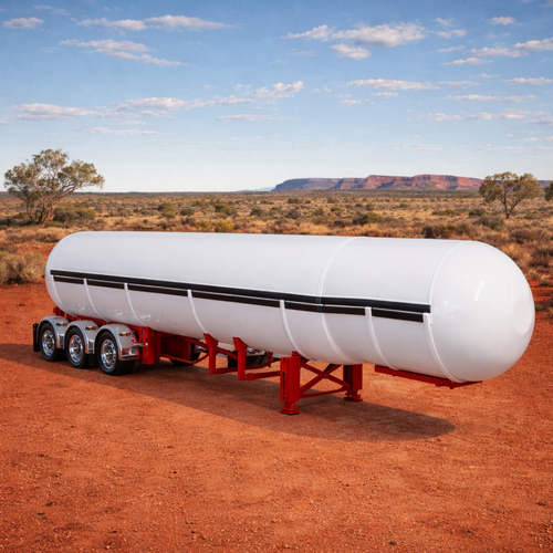 New Diecast 1:50 Scale Gas Tanker Trailer Diecast Replica White & Red 