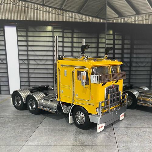 New 1:50 K100G Kenworth Chrome Yellow Black Chassis CAT Engine 