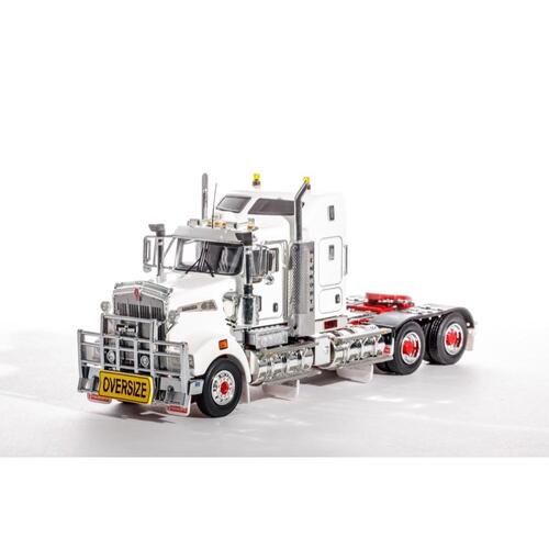 1:50 Drake  T909 Kenworth White Red Chassis