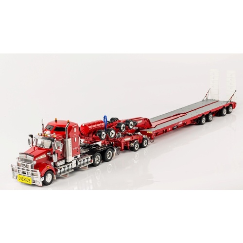 T909 & 4x8 Swingwing Trailer - Rosso Red