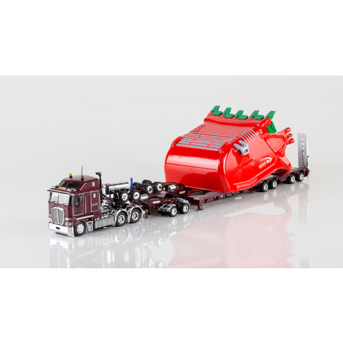 PC K200 & 4x8 Dragline Trailer - Vintage Burgundy