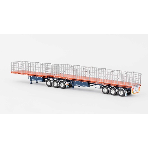 PC B Double Flat Top - Orange & Blue Drake
