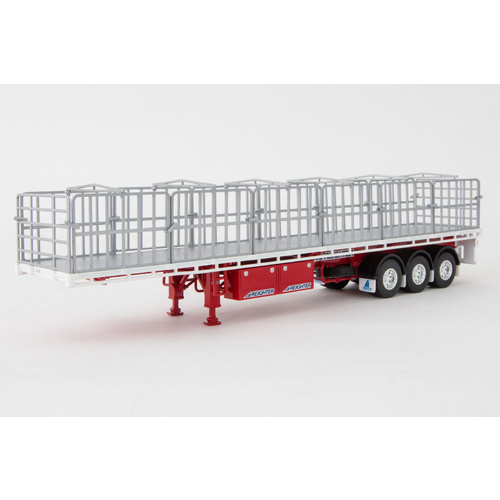Flat Top Trailer - White & Red