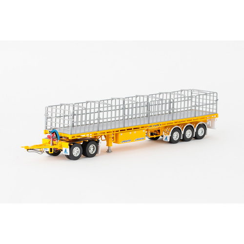 New Drake Maxitrans Freighter Road Train Set Trailers Yellow